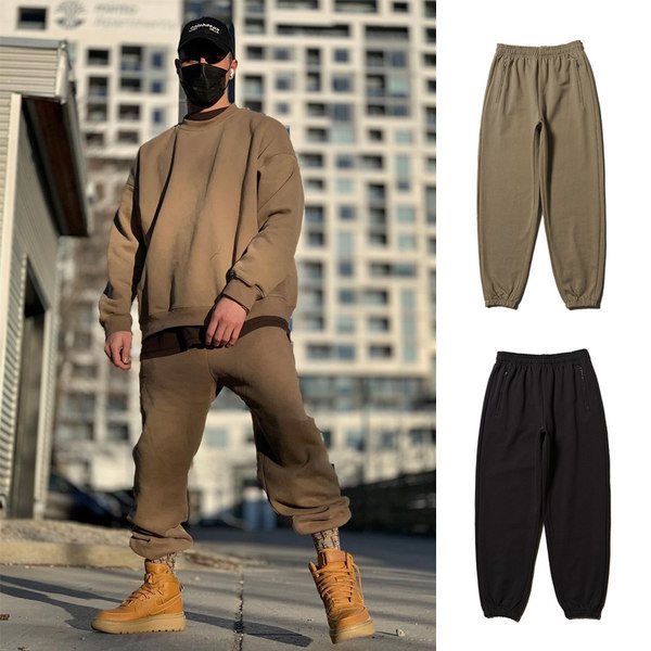 Ανδρικό παντελόνι casual με ελαστικό αστράγαλο