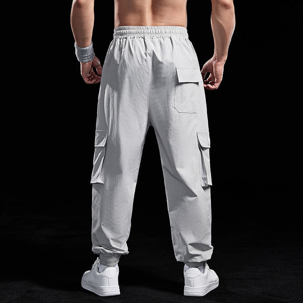 Ikdienas vīriešu bikses - ar kabatu un gumiju