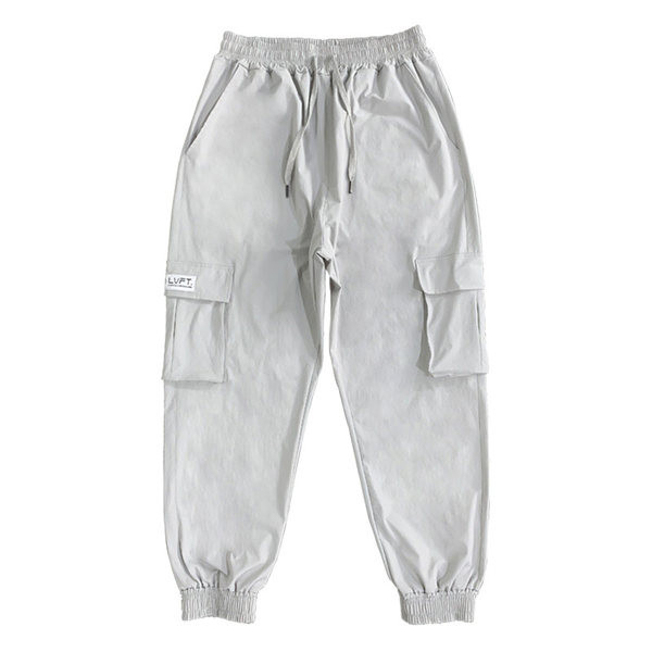 Ikdienas vīriešu bikses - ar kabatu un gumiju