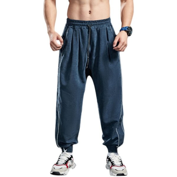 Vīriešu sporta bikses ar platām šņorēm