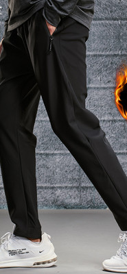 Есенно-зимен мъжки панталон с мека подплата -прав модел