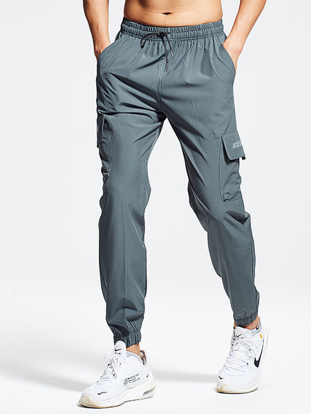 Sportos férfi nadrág zsebekkel