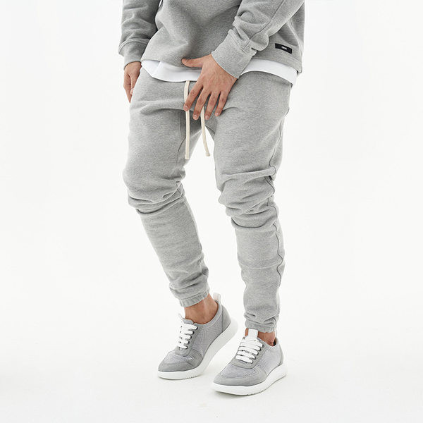 Vīriešu flīsa bikses ar šņorēm sporta modelis