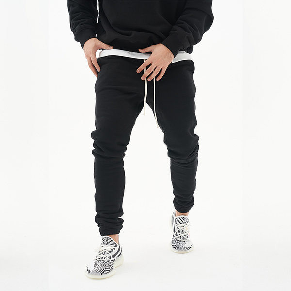 Vīriešu flīsa bikses ar šņorēm sporta modelis