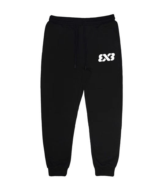 Férfi őszi-téli sportnadrág hímzett felirattal és meleg béléssel