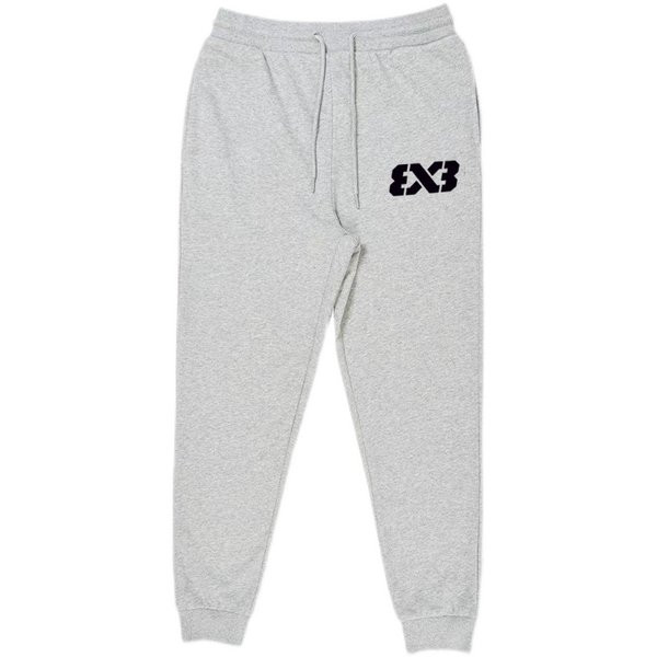 Férfi őszi-téli sportnadrág hímzett felirattal és meleg béléssel