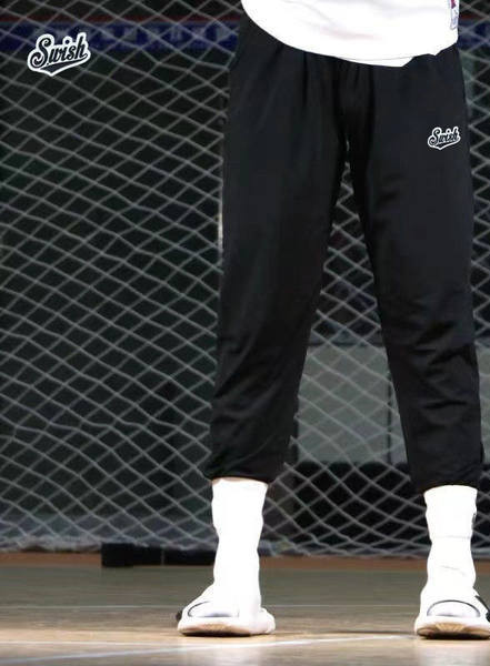 Ikdienas sporta bikses ar izšūtu logo un mežģīnēm vīriešiem