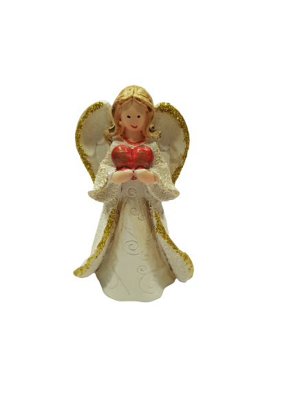 Фигурка Ahelos, Ангел, Керамична, 8 см