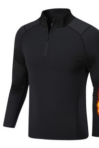 Vyriška sportinė palaidinė ilgomis rankovėmis ir užtrauktuku