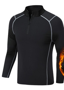 Vyriška sportinė palaidinė ilgomis rankovėmis ir užtrauktuku