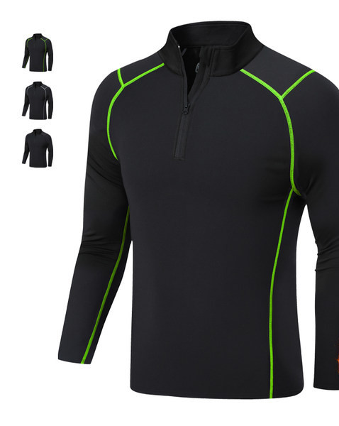 Vyriška sportinė palaidinė ilgomis rankovėmis ir užtrauktuku