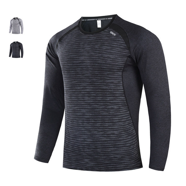 Vyriška laisvalaikio sportinė palaidinė ilgomis rankovėmis apvaliu kaklu