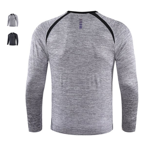 Vyriška laisvalaikio sportinė palaidinė ilgomis rankovėmis apvaliu kaklu