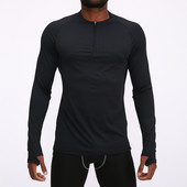 Sportiska vīriešu blūze no ātri žūstoša auduma ar rāvējslēdzēju
