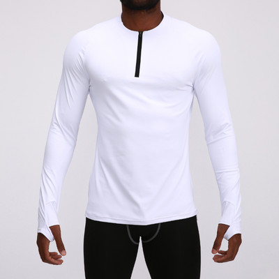 Sportiska vīriešu blūze no ātri žūstoša auduma ar rāvējslēdzēju
