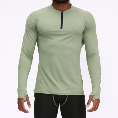 Sportiska vīriešu blūze no ātri žūstoša auduma ar rāvējslēdzēju
