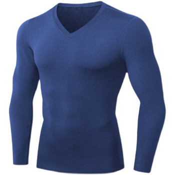 Ανδρική αθλητική μπλούζα εφαρμοστό μοντέλο
