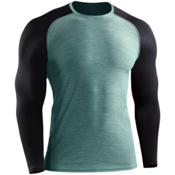 Αθλητική ανδρική μπλούζα με μακριά μανίκια κατάλληλη για γυμναστική