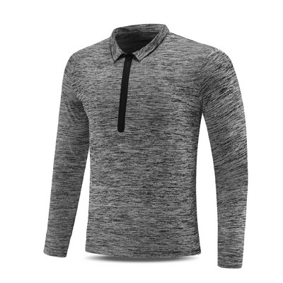 Vīriešu sporta blūze no ātri žūstoša auduma ar rāvējslēdzēju