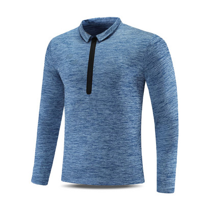 Vīriešu sporta blūze no ātri žūstoša auduma ar rāvējslēdzēju