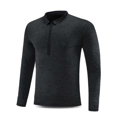 Vīriešu sporta blūze no ātri žūstoša auduma ar rāvējslēdzēju