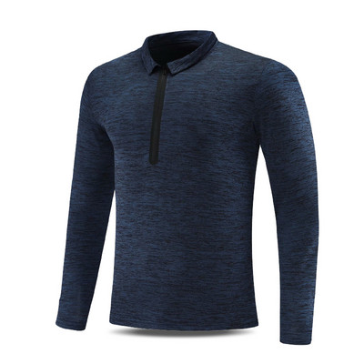 Vīriešu sporta blūze no ātri žūstoša auduma ar rāvējslēdzēju