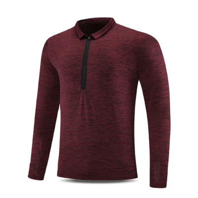 Vīriešu sporta blūze no ātri žūstoša auduma ar rāvējslēdzēju