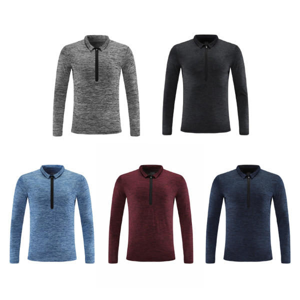 Vīriešu sporta blūze no ātri žūstoša auduma ar rāvējslēdzēju