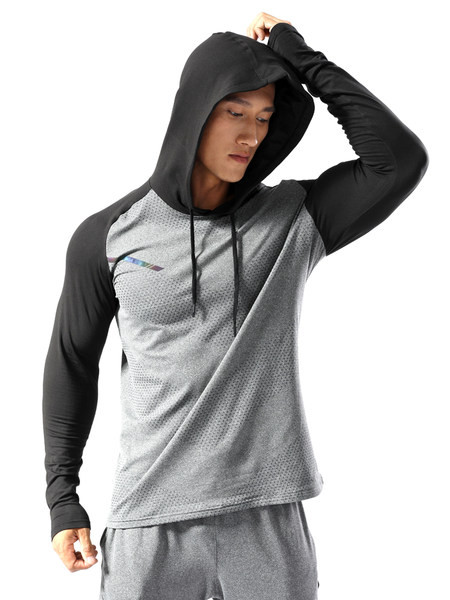 Vīriešu blūze - ar kapuci un mežģīnēm