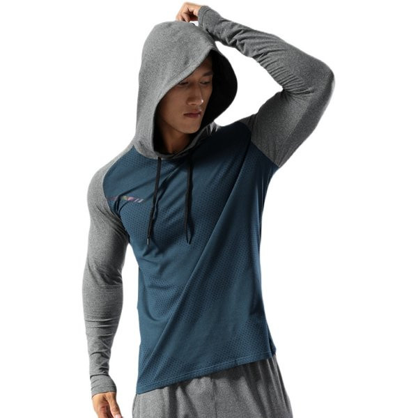 Vīriešu blūze - ar kapuci un mežģīnēm