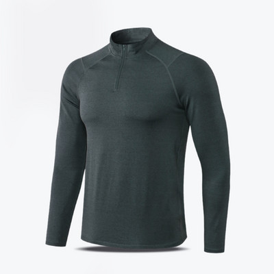 Téli férfi blúz hosszú ujjú egyszínű mintával