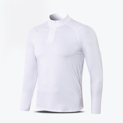 Téli férfi blúz hosszú ujjú egyszínű mintával