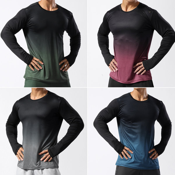 Sportiska vīriešu blūze ar garām piedurknēm un zaigojošās krāsās