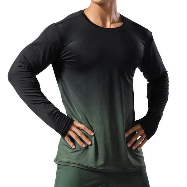 Sportiska vīriešu blūze ar garām piedurknēm un zaigojošās krāsās