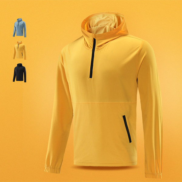 Ανδρική αθλητική μπλούζα με κουκούλα και φερμουάρ