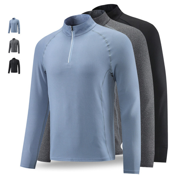 Muška brzosušeća bluza dugih rukava na patentni zatvarač