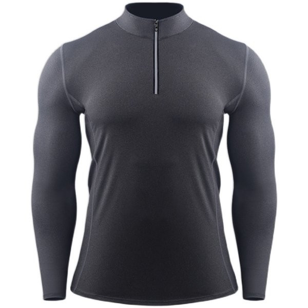 Testhezálló férfi sportblúz cipzárral