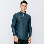 Sportiska vīriešu blūze ar garām piedurknēm un rāvējslēdzēju