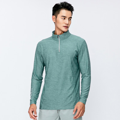 Sportiska vīriešu blūze ar garām piedurknēm un rāvējslēdzēju