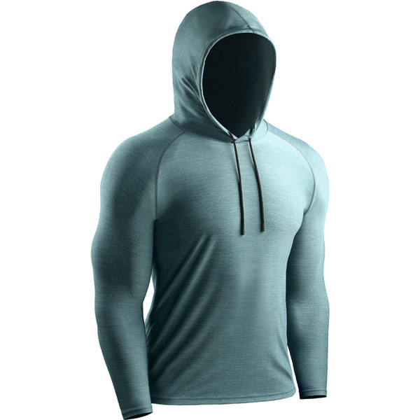 Мъжка спортна блуза с дълъг ръкав и връзки