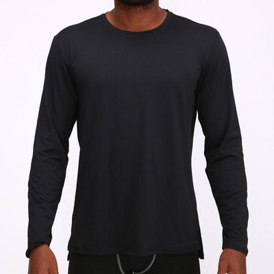 Vīriešu vienkrāsaina blūze ar garām piedurknēm