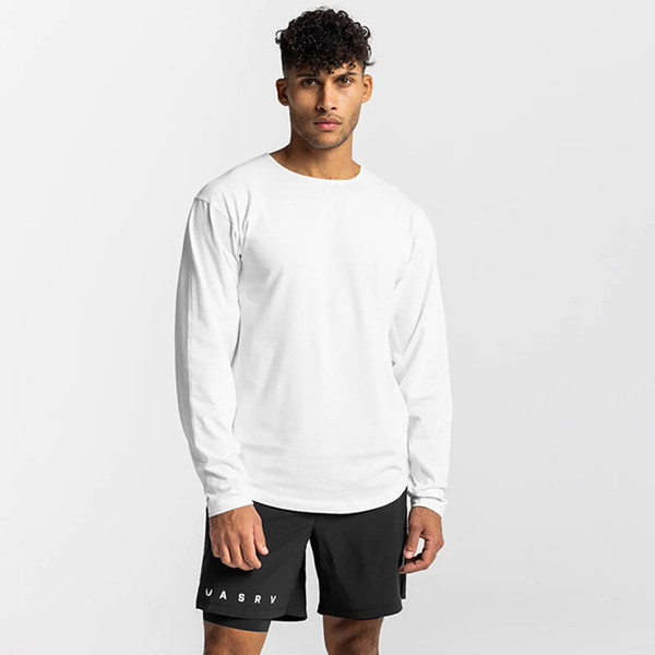 Ежедневна мъжка блуза с овално деколте -три цвята