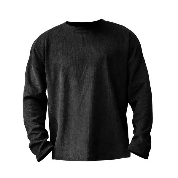 Bezmaksas raksta sporta blūze ar garām piedurknēm vīriešiem