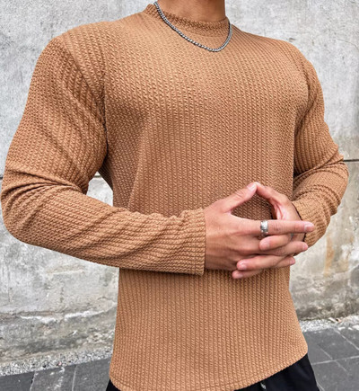 Φαρδύ ριγέ ελαστικό αθλητικό μπλουζάκι για άνδρες