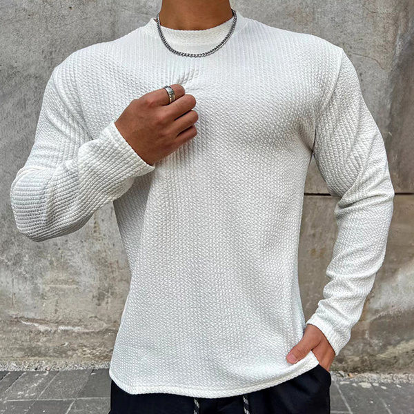 Φαρδύ ριγέ ελαστικό αθλητικό μπλουζάκι για άνδρες