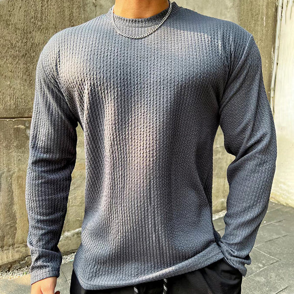 Φαρδύ ριγέ ελαστικό αθλητικό μπλουζάκι για άνδρες