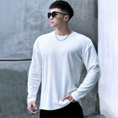 Vīriešu vienkrāsaina brīva blūze, kas piemērota sportam