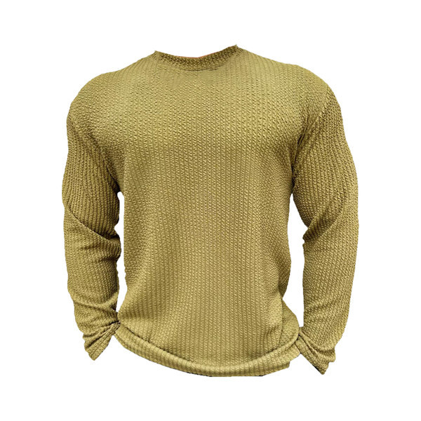 Vienkrāsainas vīriešu blūzes ikdienas modelis