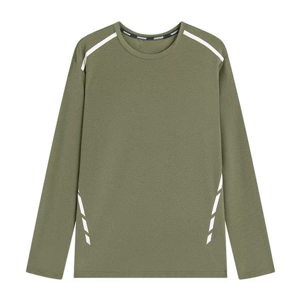 Vīriešu ikdienas strīpaina blūze ar apaļu kaklu