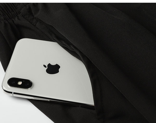 Ανδρικό μαύρο παντελόνι με τσέπη